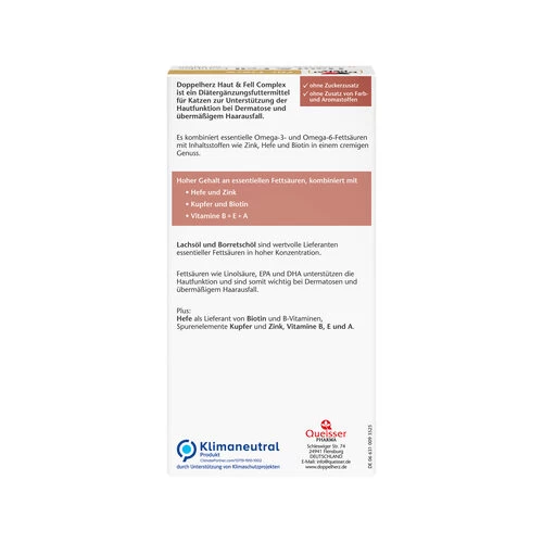Doppelherz Haut & Fell Complex Für Katzen 2 Doppelherz Haut & Fell Complex Für Katzen - Image 2