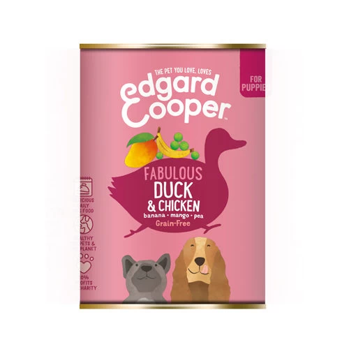 Edgard & Cooper Puppy - Ente & Huhn - Dosenfutter 1 Edgard & Cooper Puppy - Ente & Huhn - Dosenfutter
