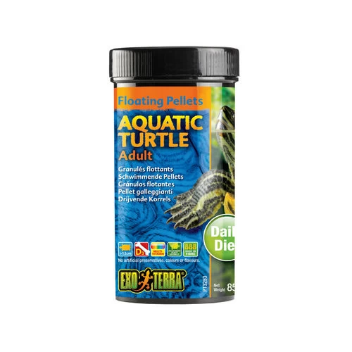 Exo Terra Aquatic Turtle Adult Floating Pellets 1 Exo Terra Aquatic Turtle Adult Floating Pellets