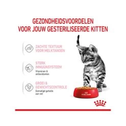 Royal Canin Kitten Sterilised Gelee - Beutel 21 Royal Canin Kitten Sterilised Gelee - Beutel -ROYAL CANIN Store royal canin kitten sterilised in jelly maaltijdzakje 207209 0500 none