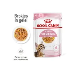 Royal Canin Kitten Sterilised Gelee - Beutel 16 Royal Canin Kitten Sterilised Gelee - Beutel -ROYAL CANIN Store royal canin kitten sterilised in jelly maaltijdzakje 207227 0500 none