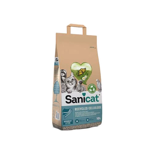 Sanicat Recycelte Zellulose - Katzenstreu 1 Sanicat Recycelte Zellulose - Katzenstreu