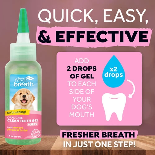 TropiClean - Fresh Breath Puppy Clean Teeth Gel 2 TropiClean - Fresh Breath Puppy Clean Teeth Gel – Bild 2